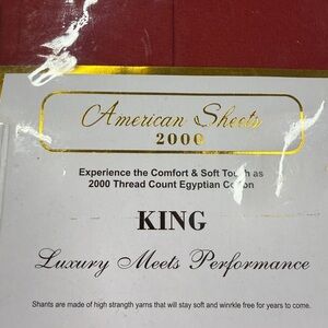 Brick Red King Size Sheets NWT